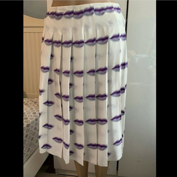 PRADA LIPS LIP PRINT SKIRT ICONIC VINTAGE S2000 RARE COLLECTIBLE SIZE 40 / US 6 - Picture 6 of 13